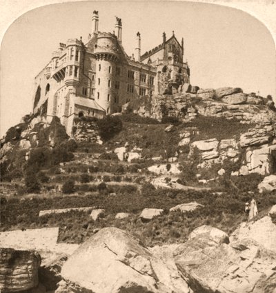 Monte San Michele, Monastero Benedettino, Penzance, Cornovaglia, 1900 da Works and Sun Sculpture Studios