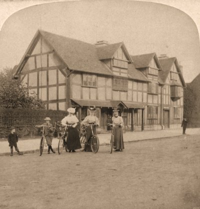 Il luogo di nascita di Shakespeare, Stratford on Avon, Inghilterra, 1896 da Works and Sun Sculpture Studios