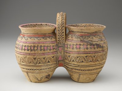 Doppio vaso con manico centrale, fine IV o III secolo a.C. da Workshop Canosan