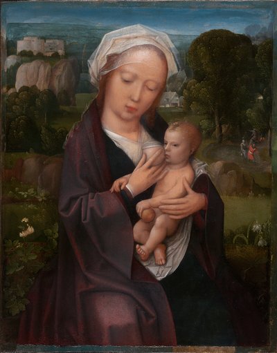 Vergine e Bambino da Workshop of Adriaen Isenbrant