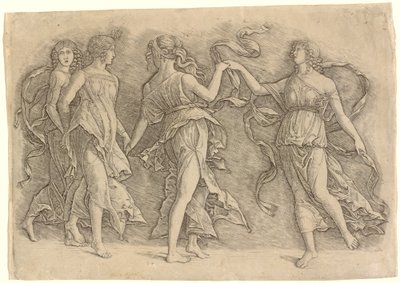 Quattro Muse Danzanti da Workshop of Andrea Mantegna