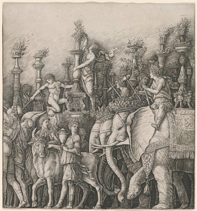 Il trionfo di Cesare: Gli elefanti da Workshop of Andrea Mantegna