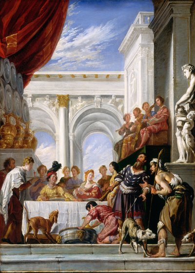 La parabola di Lazzaro e il ricco da Workshop of Domenico Fetti