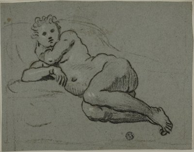 Nudo reclinato da Workshop of Domenico Tintoretto