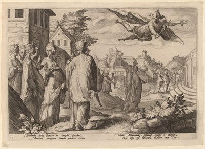 Mercurio innamorato di Erse da Workshop of Hendrick Goltizus, after Hendrick Goltzius