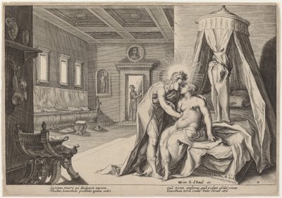 Apollo che abusa di Leucothoe da Workshop of Hendrick Goltzius, after Hendrick Goltzius