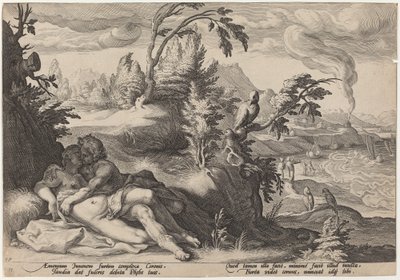 Apollo e Coronide da Workshop of Hendrick Goltzius, after Hendrick Goltzius