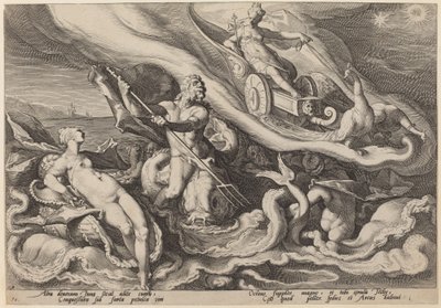 Giunone si lamenta con Oceano e Teti di Callisto da Workshop of Hendrick Goltzius, after Hendrick Goltzius