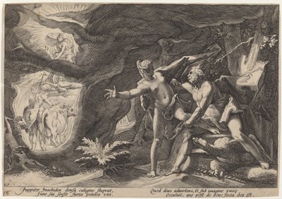 Giove e Io da Workshop of Hendrick Goltzius, after Hendrick Goltzius
