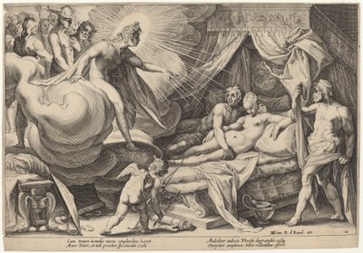 Marte e Venere Sorpresi da Workshop of Hendrick Goltzius, after Hendrick Goltzius