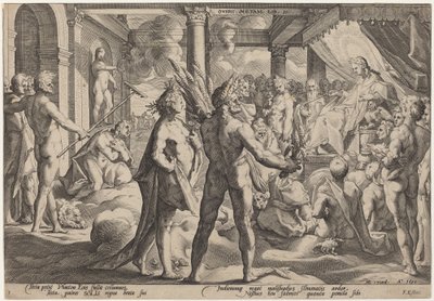 Faetonte chiede il carro da Workshop of Hendrick Goltzius, after Hendrick Goltzius