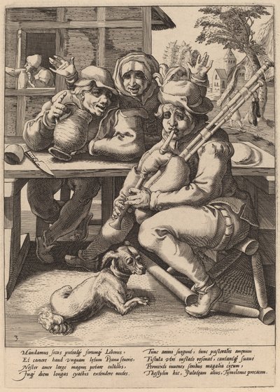 La cornamusa deve essere riempita da Workshop of Hendrick Goltzius, after Karel van Mander I