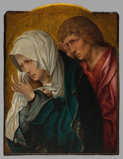 La Vergine e San Giovanni Evangelista da Workshop of Jacob Cornelisz. van Oostsanen