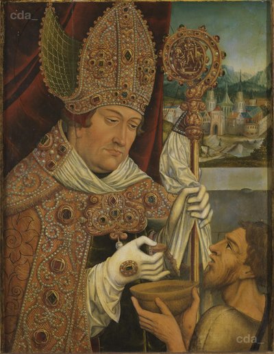 Il cardinale Albrecht di Brandeburgo come San Martino da workshop of Lucas Cranach the Elder