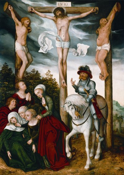 Crocifissione di Cristo da workshop of Lucas Cranach the Elder