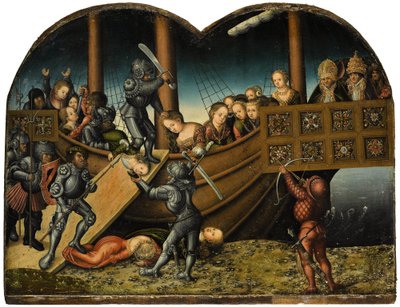 Tedesco: Das Martyrium der Heiligen Ursula Il martirio di Sant