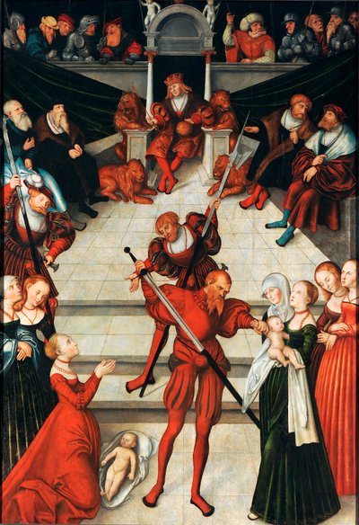 Tedesco: Il giudizio di Salomone Il giudizio di Salomone da workshop of Lucas Cranach the Elder