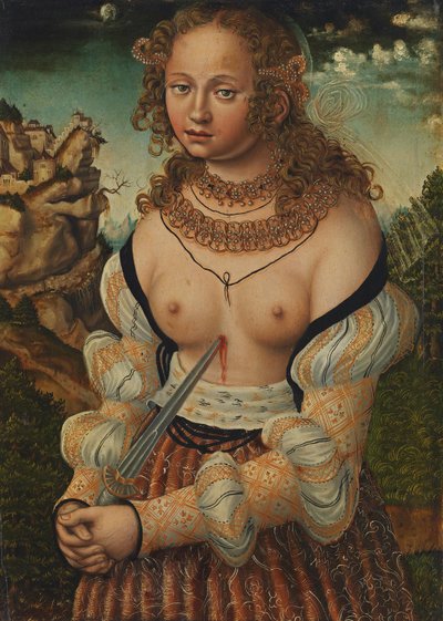 Tedesco: Selbstmord der Lucretia Suicidio di Lucretia da workshop of Lucas Cranach the Elder