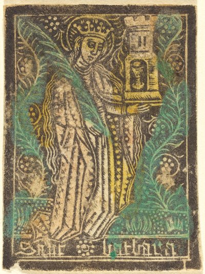 Santa Barbara da Workshop of Master of the Aachen Madonna