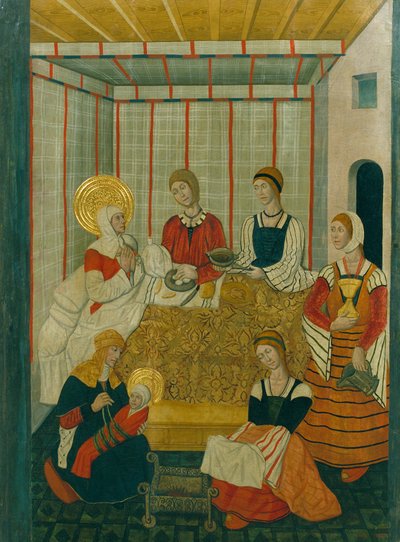 Nascita della Vergine da Workshop of Pedro García de Benabarre