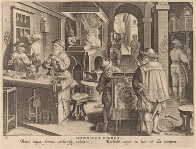 Orologi di ferro da Workshop of Philip Galle after Jan van der Straet