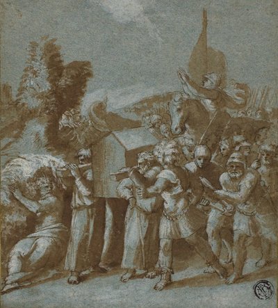 Giosuè e gli Israeliti attraversano il Giordano da Workshop of Raphael