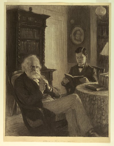 Longfellow nel suo studio da Worth Brehm