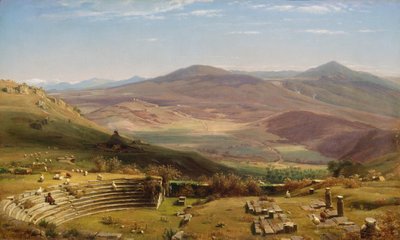 Anfiteatro di Tuscolo e Monti Albani, Roma da Worthington Whittredge