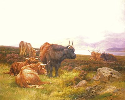 Highlander vicino a un lago da Wright Barker