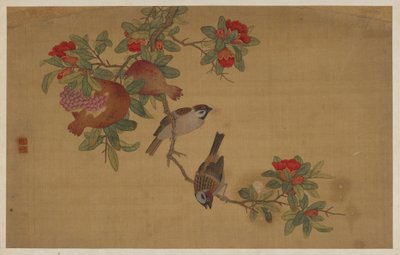 Uccelli, frutta e fiori da Wu Zhang