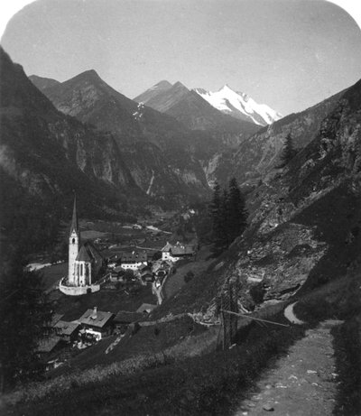 Heiligenblut e Grossglockner, Austria, c1900 da Wurthle and Sons
