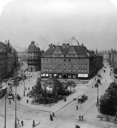 Karlsplatz, Monaco di Baviera, Germania, c1900s da Wurthle and Sons