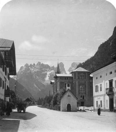 Landro e Monte Cristallo, Tirolo, Italia, c1900s da Wurthle and Sons