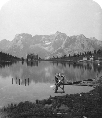 Lago di Misurina, Cime di Sorapiss e le Dolomiti, Italia da Wurthle and Sons