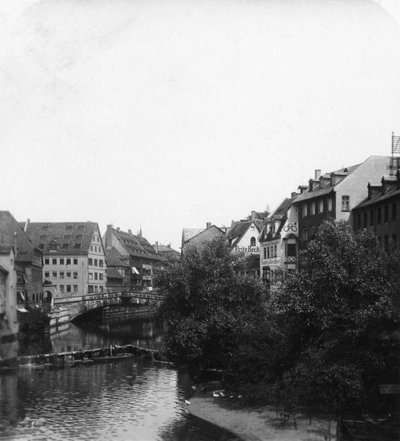 Il Fleischbrucke, Norimberga, Germania da Wurthle and Sons