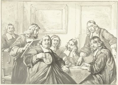 I capi della Gilda di San Luca a Haarlem, 1675 da Wybrand Hendriks