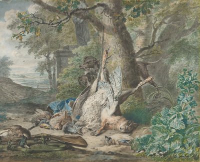 Natura morta di caccia in una foresta, 1784 da Wybrand Hendriks