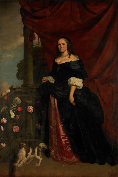 Ritratto di una donna, probabilmente Sophia Anna van Pipenpoy (c. 1618-70), contessa di Schellart da Wybrand de Geest (I)