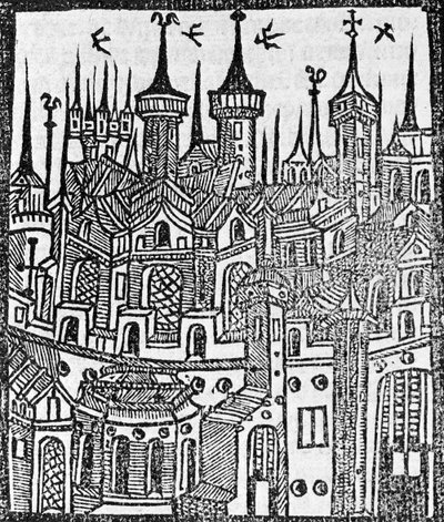 Xilografia da The Chronicle of Englonde da Wynkyn de Worde