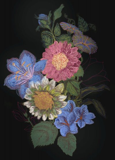Composizione floreale dai colori vivaci da XHOZUCAN