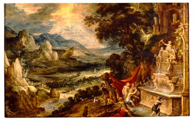 Paesaggio con Diana e Atteone da Xavier Mellery