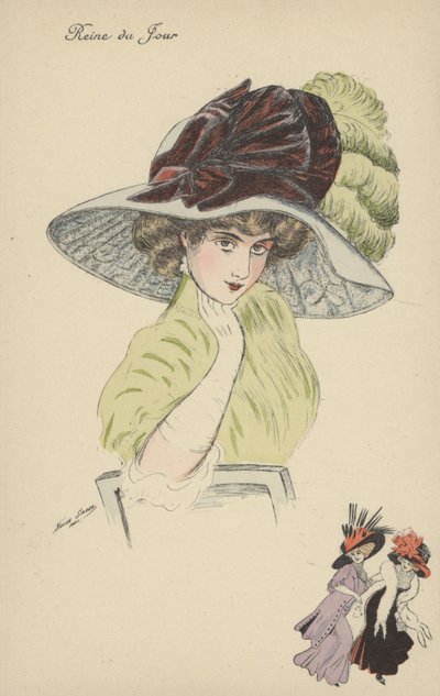 Reine du Jour, bella ragazza con grande cappello da Xavier Sager