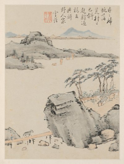 Album di paesaggi stagionali, Foglia C da Xiao Yuncong