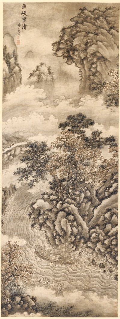 Nuvole e onde alla gola di Wu, 1368-1644 da Xie Shichen