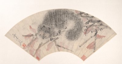 Scoiattolo su un ramo autunnale, ca. 1880s da Xugu