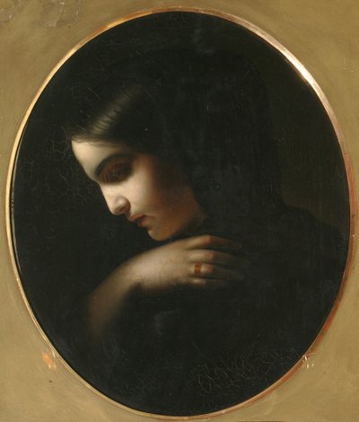 Giovane vedova, 1850 da Yakov Fyodorovich Kapkov