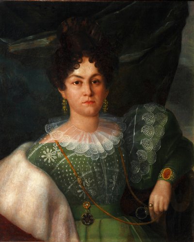 Ritratto di Anna Borisovna Bakunina 1802-1835, 1832 da Yakov Streshnev