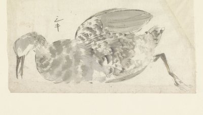 Uccello acquatico morto da Yamamoto Shinryo Baiitsu (possibly)