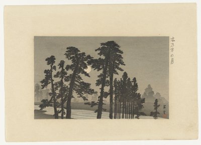 Fila di alberi al chiaro di luna da Yamamoto Shoun