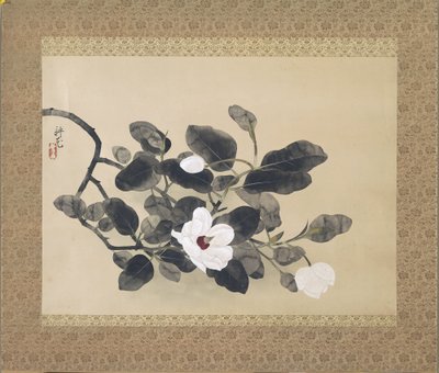 Dipinto a rotolo con ramo di magnolia da Yamamura Koka